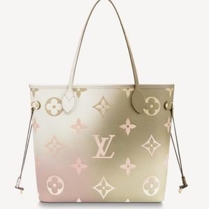 SOLD LAST CHANCE TODAY Louis vuitton sunset kaki neverfull limited edition